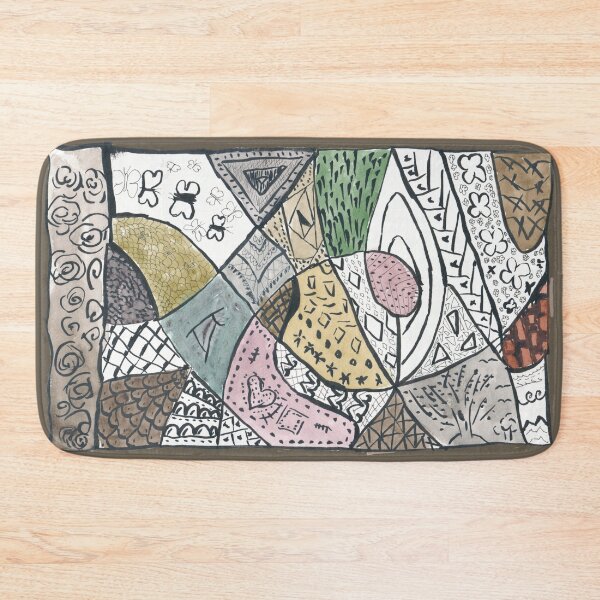 Item preview, Jewel toned doodle patterns designed and sold by Melindrea.