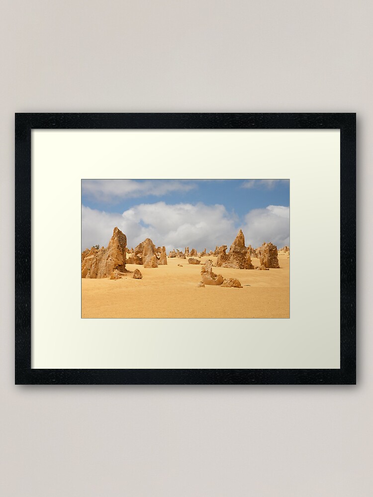 Alternate view of The Pinnacles at Nambung National Park Western Australia Framed Art Print