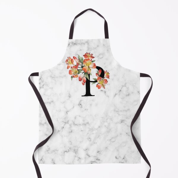 Item preview, Initial Letter 'P' Peruvian Lily Flower Monogram Typography designed and sold by anandaung.