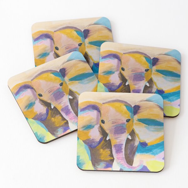 Item preview, Colorful Watercolor Elephant designed and sold by Maggie Links.