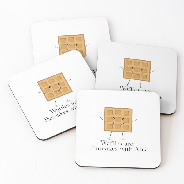 Item preview, Waffles are Pancakes with Abs Sticker designed and sold by artb-ynicole.