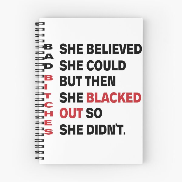 Item preview, She Believed She Could But She Blacked Out bad bitches  designed and sold by ShoppyYourThing.