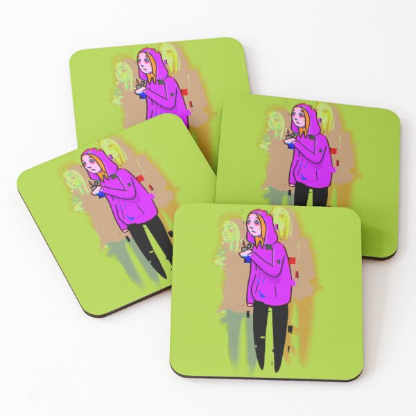 Item preview, glitch neon girl with lighter designed and sold by doomdelion.