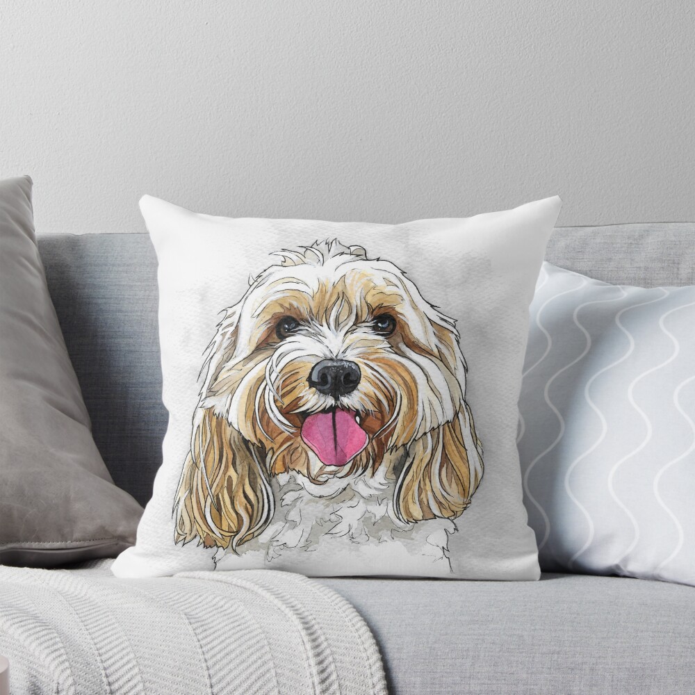 Item preview, Throw Pillow designed and sold by RozThompsonArt.