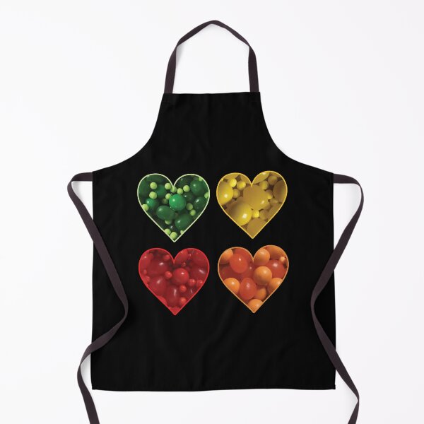 Item preview, Green, Yellow, Red, and Orange Candies in Heart Shapes designed and sold by BelindaFuller.