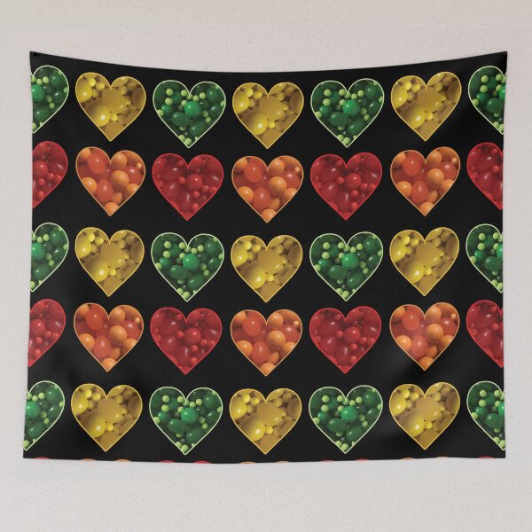 Item preview, Green, Yellow, Red, and Orange Candies in Heart Shapes designed and sold by BelindaFuller.