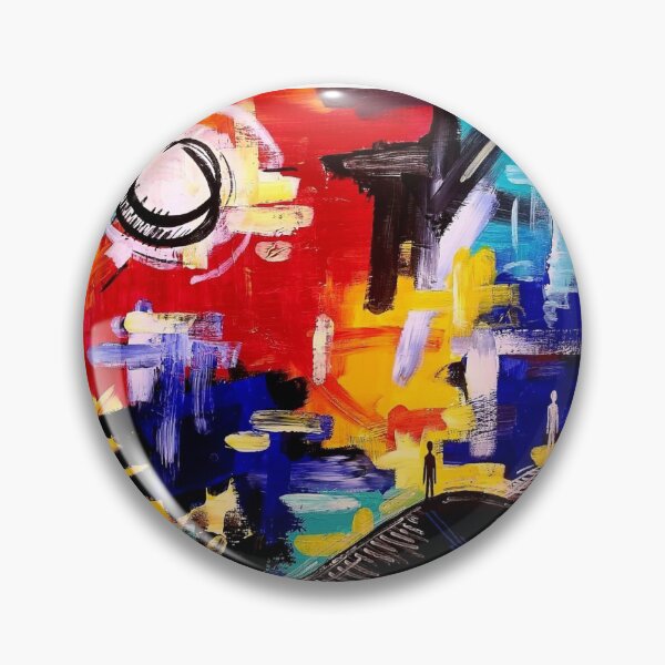 Item preview, man on hill (red and yellow) designed and sold by mariapopescu.