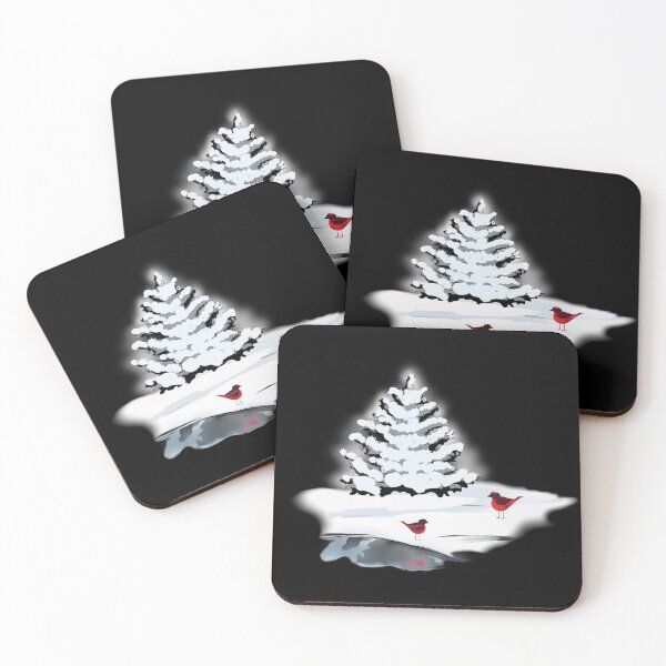 Item preview, Red Robins, Winter Wonderland, Ice and Red Robins designed and sold by KatjaRedbubble.