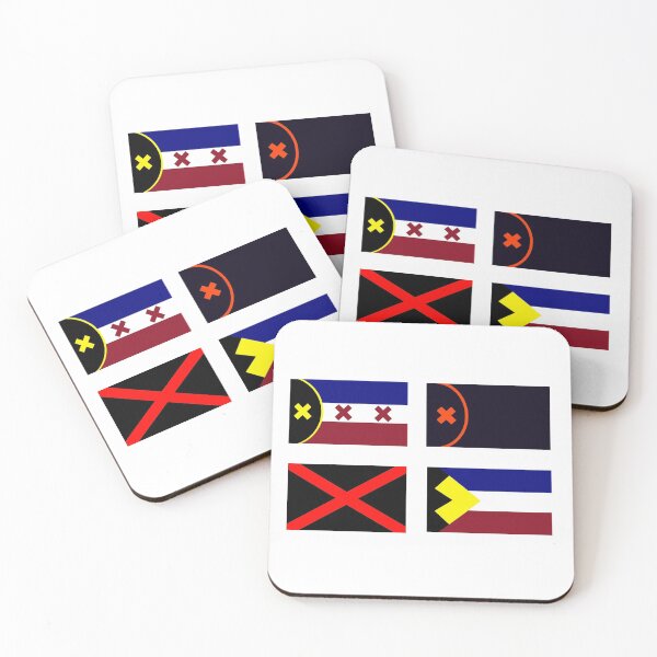 Item preview, Sticker Pack of L'Manberg, New L'Manberg and Manberg Flags (Dream SMP) designed and sold by artsydoodles.