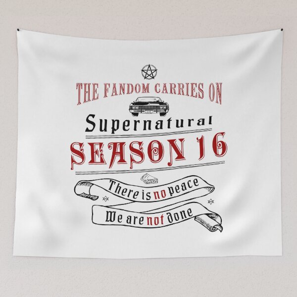 Item preview, SPN Fandom Season 16 (Vintage Black Version)  designed and sold by MinaMonsterMash.