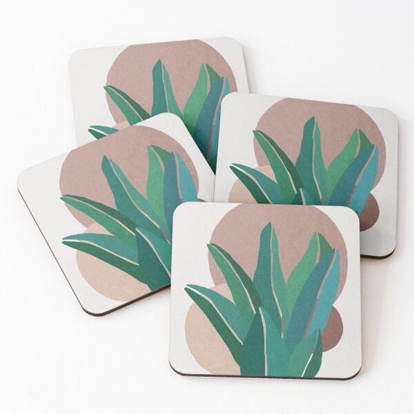 Item preview, Tropical leaves, Botanical Mid century abstract art designed and sold by juliaemelian.