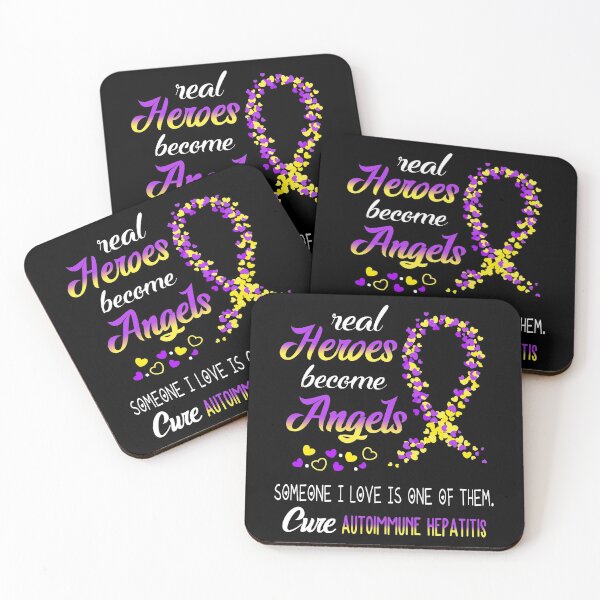 Item preview, Real Heroes become Angels Someone I love is one of them, Cure Autoimmune Hepatitis designed and sold by KirstybShop.