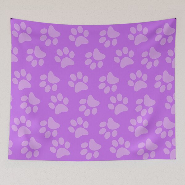 Item preview, dog footprints purple designed and sold by ZiphGames.