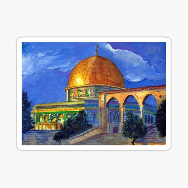 artzy Sticker Palestine - Al Aksa - Wall - Al-Quds - 57*60 - Noir