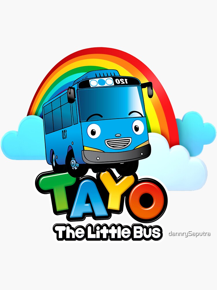  Tayo  The Little  Bus  Sticker by dannrySaputra Redbubble
