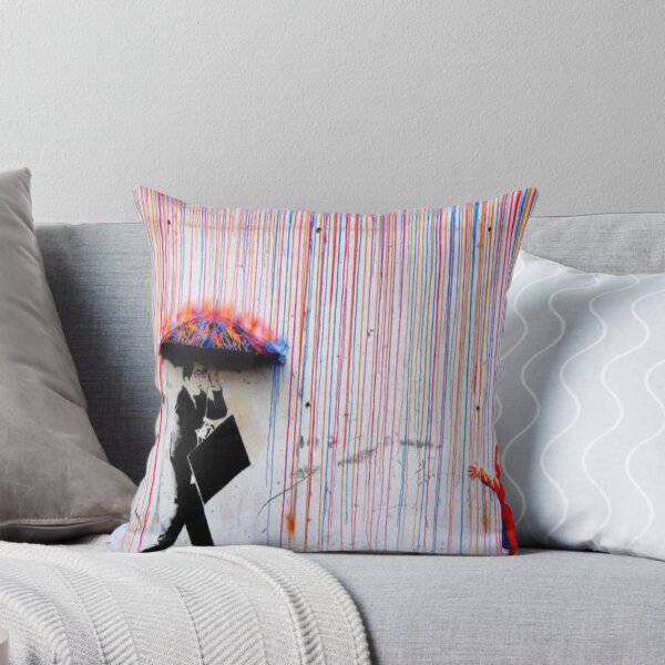 Item preview, Banksy Rainbow Rain designed and sold by juneggg.