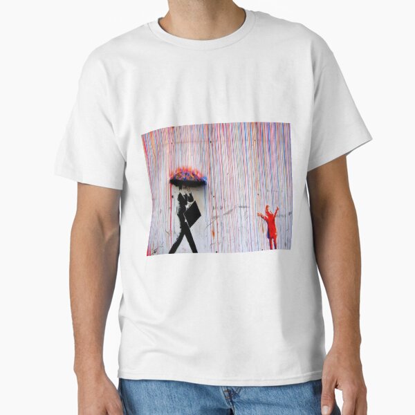 Item preview, Banksy Rainbow Rain designed and sold by juneggg.