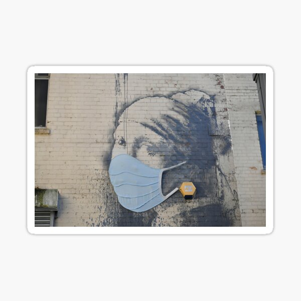 Item preview, Banksy a coronavirus face mask. designed and sold by juneggg.