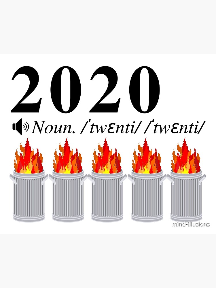 2020 Definition Dumpster Fire Hilarious 2020 Meme Poster For Sale