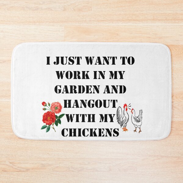 Item preview, I just want to work in my garden and hangout with my chickens designed and sold by JirehShop.