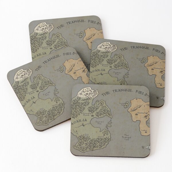 Item preview, The Tranquil Fields Fantasy Map designed and sold by JackWalrus.