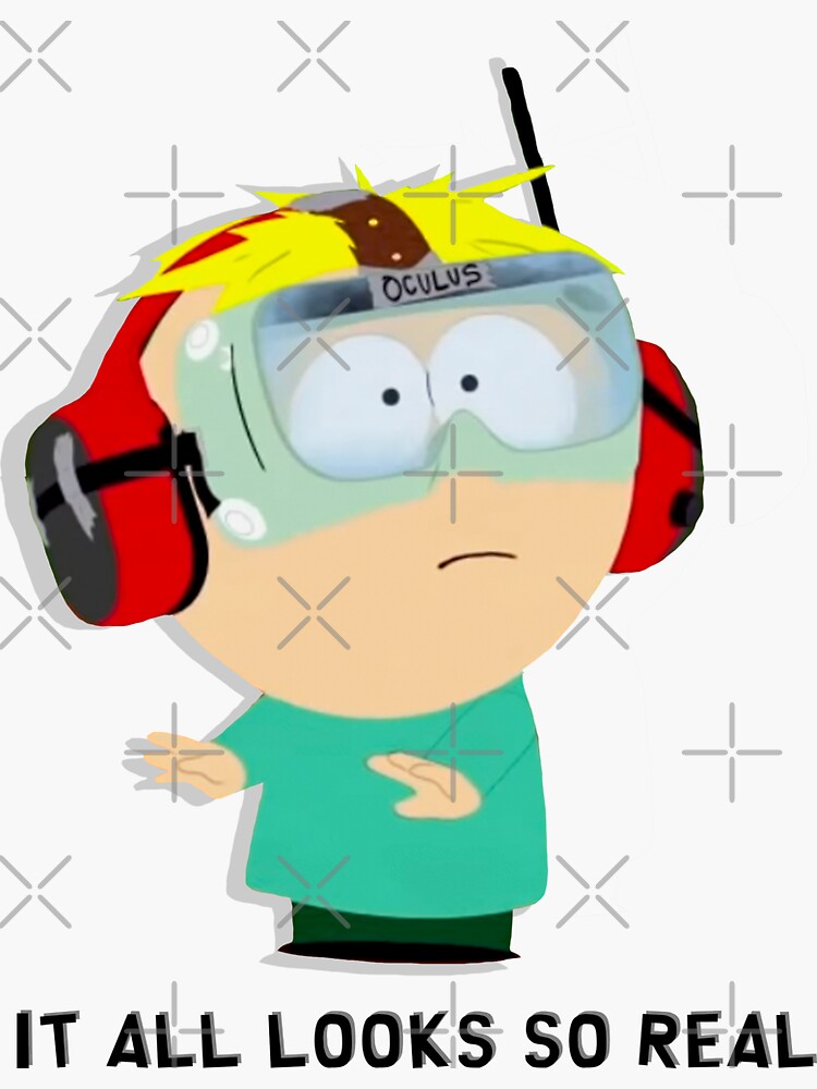 "South Park Butters on Oculus Rift" Sticker for Sale by Xanderlee7