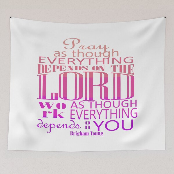 Item preview, Pray and then work - sunset designed and sold by Restored Gospel Boutique .