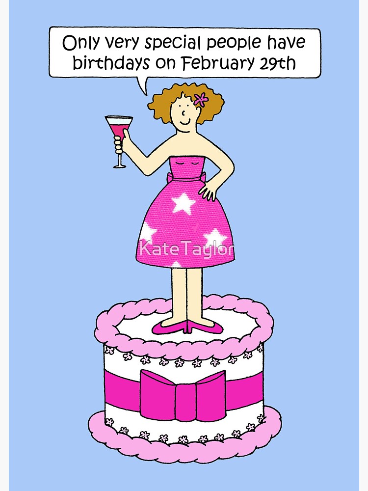 "29. Februar Geburtstag Schaltjahr Geburtstag" Sticker von KateTaylor