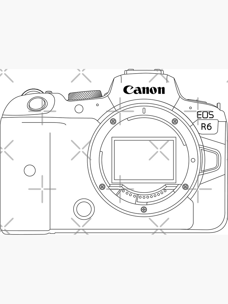 Canon Camera Line Drawing