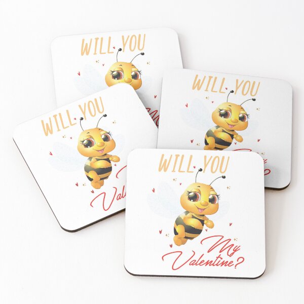 Item preview, Bee my Valentine designed and sold by sociedadsecreta.