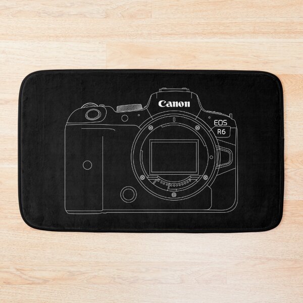 Item preview, Canon Eos R6 Body Line Art White designed and sold by boiiii.