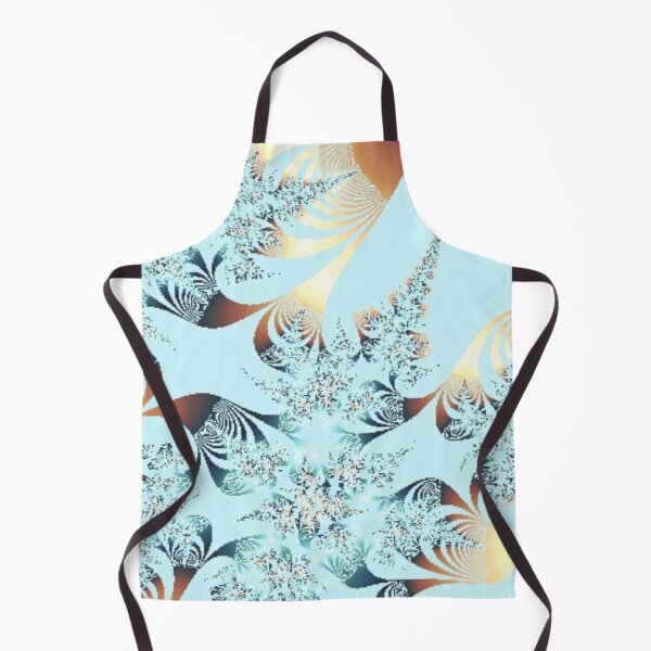 Item preview, Gold Highlights | Pretty Ice Blue Fractal | Classy Fractal Art designed and sold by JillyJ05.