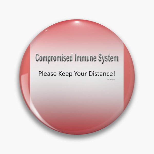 Item preview, Text-Compromised Immune System in Red, Pink, Peach and White designed and sold by Vicky Rodden.
