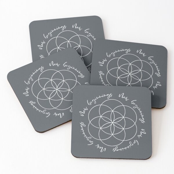 Item preview, New beginnings with the Seed of Life (Charcoal Gray) designed and sold by squishyrainbow.