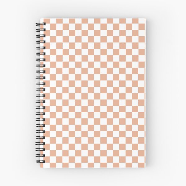 Item preview, Peach Nougat and White Check Coloured Pattern - Chequered, Checkered, Checks designed and sold by MissCheck.