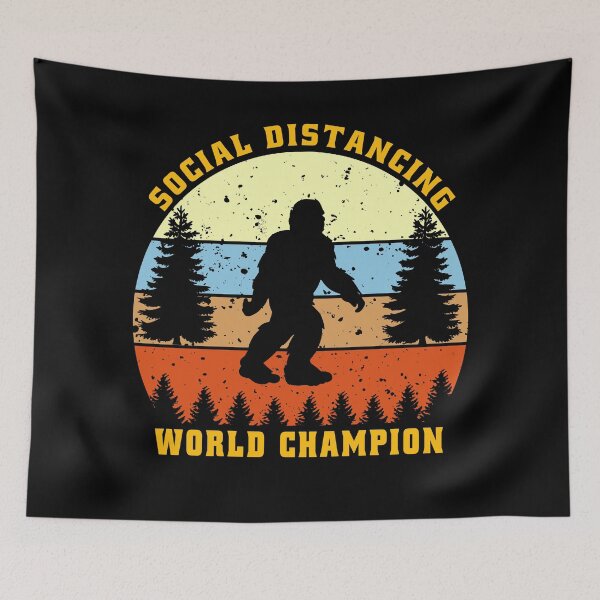 Item preview, Bigfoot Social Distancing world champion  designed and sold by osamamohamad.