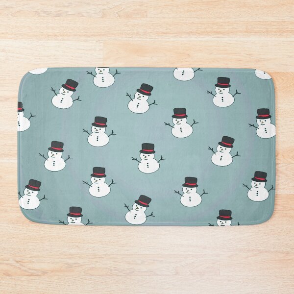 Item preview, White Christmas Snowman Pattern designed and sold by Fashimation20.