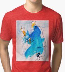 Shaolin Monk 15_DRAGON Tri-blend T-Shirt