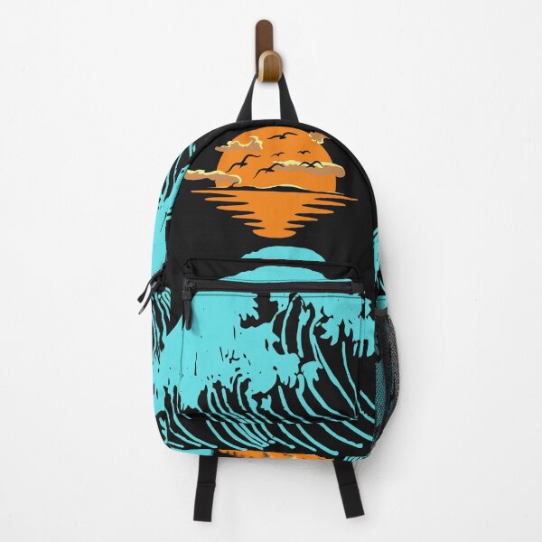 Item preview, Seagulls at the sunset beach waves designed and sold by Arlooz Tees.