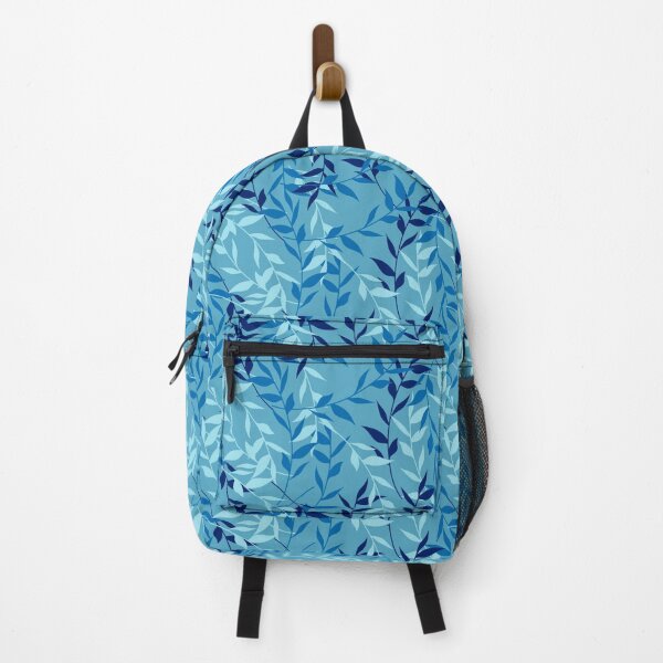 Item preview, blue leaves and branches designed and sold by Kmerchdesign.