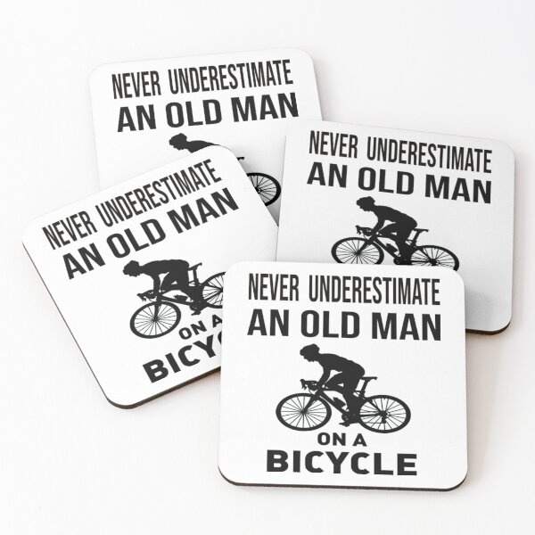 Item preview, Never Underestimate An Old Man On A Bicycle designed and sold by AylinGraves.