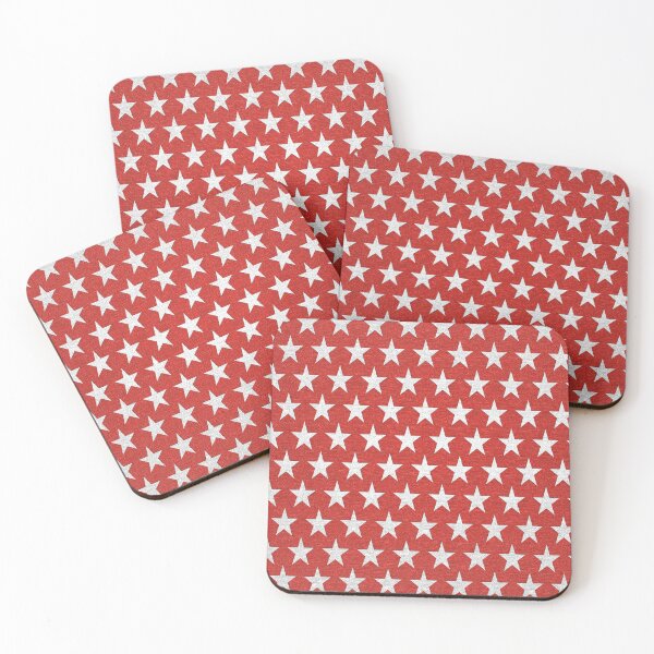 Item preview, Red Christmas Star Texture Pattern designed and sold by Fashimation20.