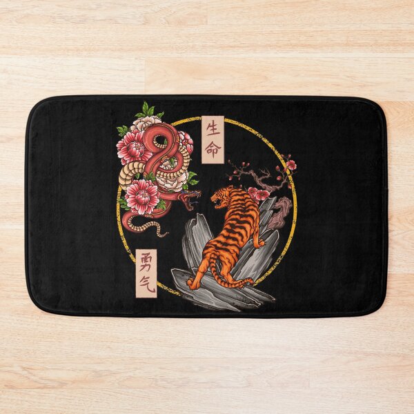 Item preview, Japanese Tattoo Snake vs Tiger designed and sold by MaddFictional.