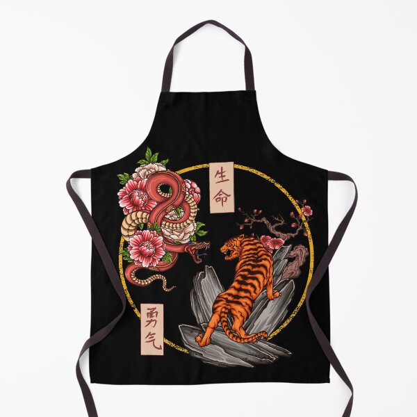 Item preview, Japanese Tattoo Snake vs Tiger designed and sold by MaddFictional.