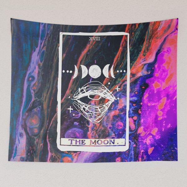 Item preview, The Moon Tarot Card designed and sold by lunarelves.