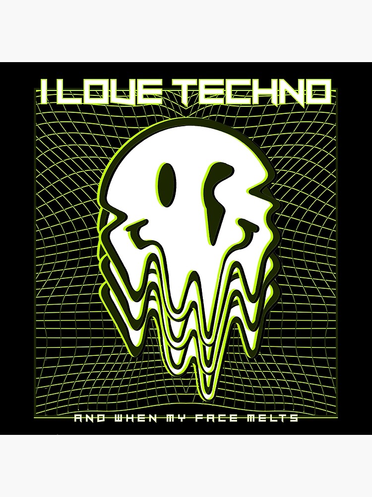 I Love Techno Queen Amelie Lens Shirt Neon