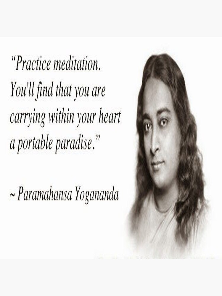 Lámina rígida «Cita de Paramhansa Yogananda» de QuotesOneStop | Redbubble