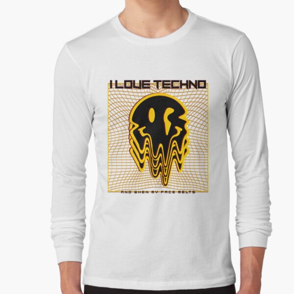 Amo el techno | Camiseta Queen Amelie Lens amarilla Camiseta de manga larga