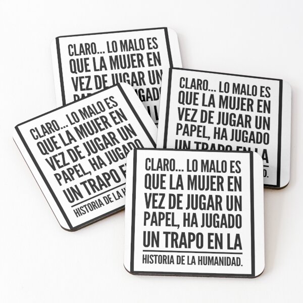 Item preview, Claro...lo malo es que la mujer en vez de jugar un papel... designed and sold by Elena's Shop.