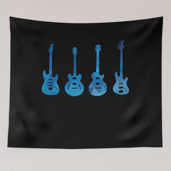 Item preview, Abstract Geometric Blue Rock n Roll Electric Guitars designed and sold by findot.
